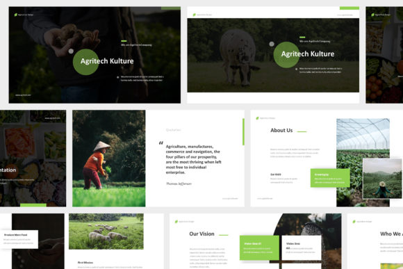 Agritech - Agriculture Google Slides: A Modern Template for Your Next Pitch
