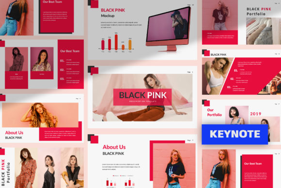 Black Pink Creative Keynote: A Modern Template for Impactful Presentations