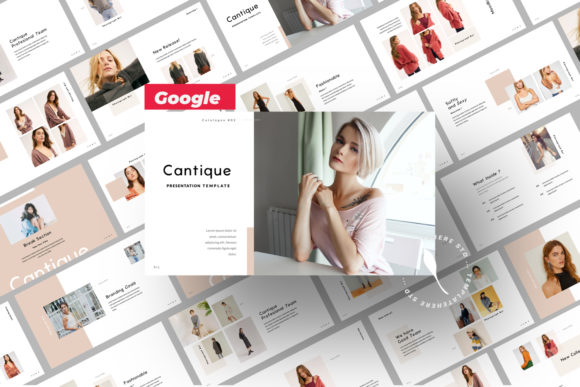 Cantique Brand Google Slide: Modern Design for Every Story
