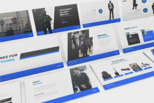 Elevate Your Brand: The Security Guard PowerPoint Template