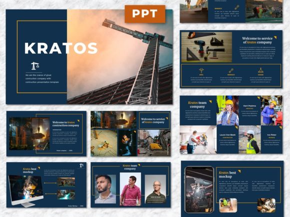 Kratos – Construction PowerPoint Template: Building Your Next Big Idea