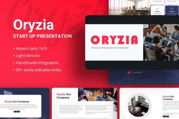 Oryzia: The Modern Template for Pitch Decks and Portfolios