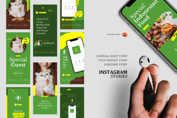 Vegan Podcast Template Ig Story & Post
